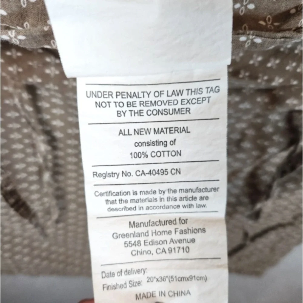 Greenland Home Fashions Stella 100% Cotton Quilted Pillow Sham Patchwork King Sz